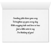 Schattigee Pitbull Denken van Je houdt van Pittie (Binenzijde Horizontaal (Onderkant))