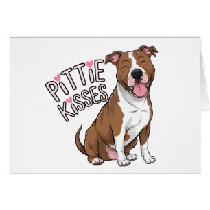 Schattigee Pitbull Denken van Je houdt van Pittie