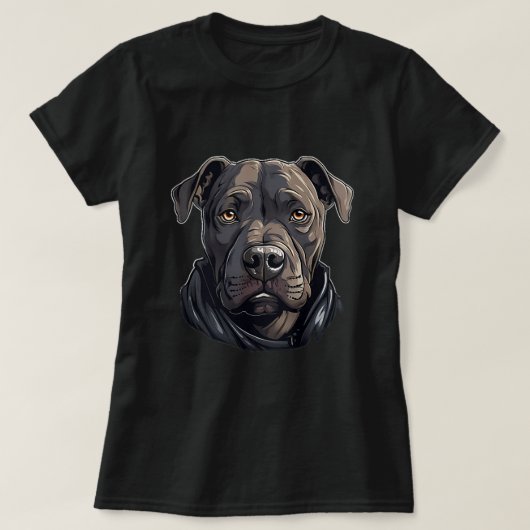 Schattigee Pitbull Dog Pitbulls 1 T-shirt (Design voorkant)