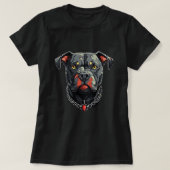 Schattigee Pitbull Dog Pitbulls T-shirt (Design voorkant)