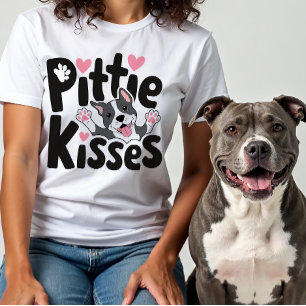 Schattigee Pitbull Mom Pit Bull Gift Pittie Honden T-shirt