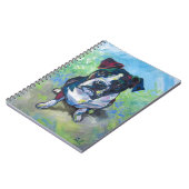 Schattigee pitbull schilderij notitieboek (Linkerzijde)