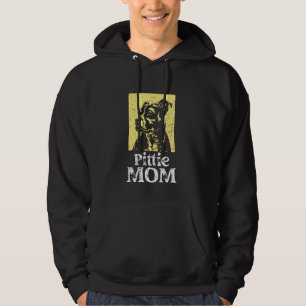 Schattigee Pittie Mom Pitbull Mom Dog Mom Lover Ow Hoodie