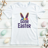 Schattigee Pixel Art Bunny Gamer T-shirt; Gone Eas T-shirt