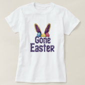 Schattigee Pixel Art Bunny Gamer T-shirt; Gone Eas T-shirt (Design voorkant)