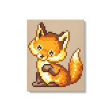 Schattigee Pixel Art Fox