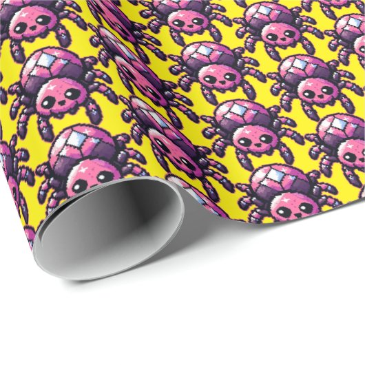 Schattigee-pixelspin Cadeaupapier (Rol Hoek)