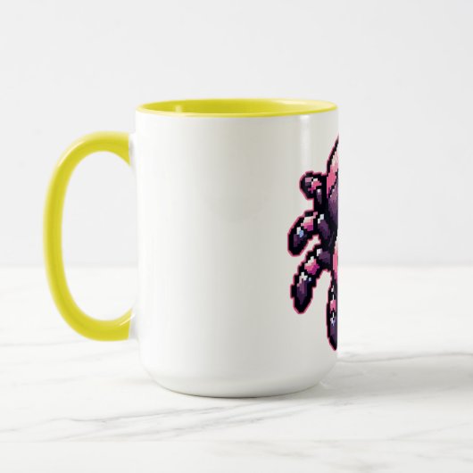 Schattigee-pixelspin Mok (Links)