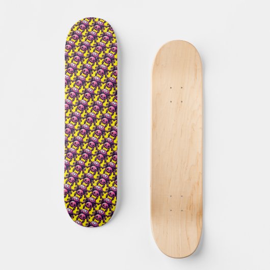 Schattigee-pixelspin Persoonlijk Skateboard (Voorkant)