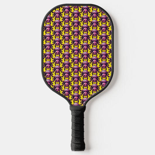 Schattigee-pixelspin Pickleball Paddle (Voorkant)