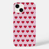 Schattigee pixelvorm van het hart Case-Mate iPhone case (Achterkant)