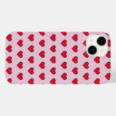 Schattigee pixelvorm van het hart Case-Mate iPhone case (Achterkant (horizontaal))