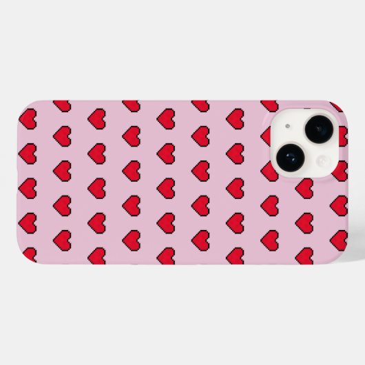 Schattigee pixelvorm van het hart Case-Mate iPhone case (Achterkant (horizontaal))