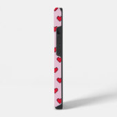 Schattigee pixelvorm van het hart iPhone hoesje (Linkerkant)