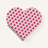 Schattigee pixelvorm van het hart notitieboek (Voorkant)