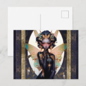 Schattigee Pixie Fairy Meisje Fantasy Kunst Briefkaart (Voorkant / Achterkant)