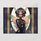 Schattigee Pixie Fairy Meisje Fantasy Kunst Briefkaart (Voorkant)