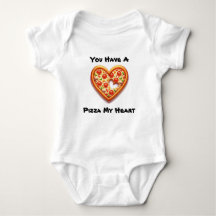 Schattigee Pizza Mijn Hart Baby Bodysuit Perfect G