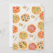 Schattigee Pizza & Pacifiers Baby shower Kaart (Achterkant)