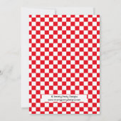 Schattigee Pizza Party Kind verjaardagsuitnodiging Kaart (Achterkant)