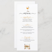 Schattigee Plaatsinstelling & Wijnglas Menu (Voorkant / Achterkant)