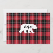 Schattigee Plaid Flanel Patroon Baby Foto 1e Verja Kaart (Achterkant)