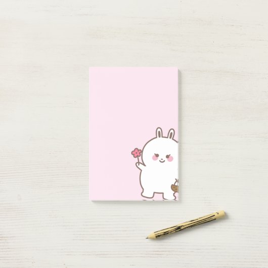 Schattigee plaknotitie post-it® notes (Op bureau)