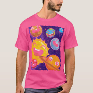 Schattigee planeten Galaxy Astronomer Science Univ T-shirt