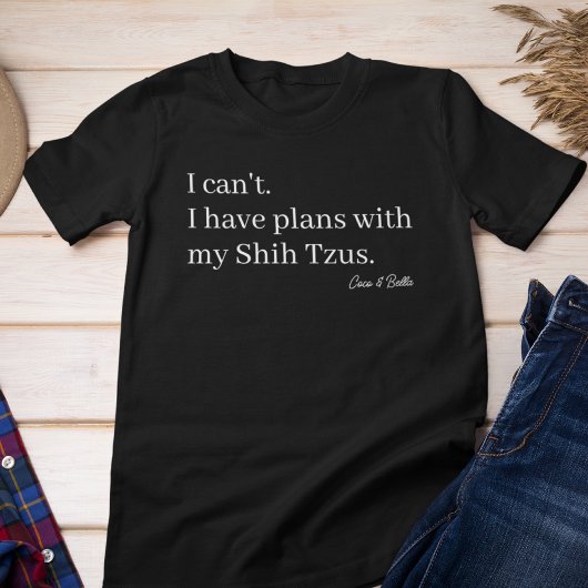 Schattigee plannen met mijn Shih Tzu-hondenmoeder Tri-Blend Shirt