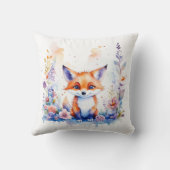 SCHATTIGEE PLUIZIGE BABY FOX KINDERKAMER KUNST GEP KUSSEN (Achterkant)