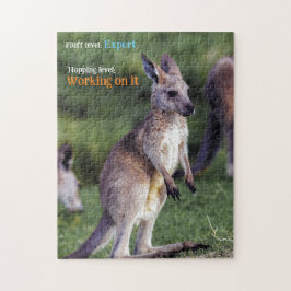 Schattigee pluizige joey Kangaroo Legpuzzel