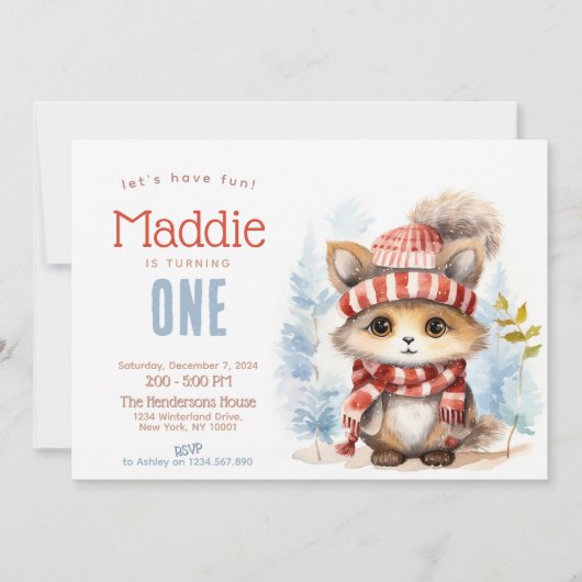 Schattigee pluizige kat Herfst winter aangepaste v Kaart (Voorkant)