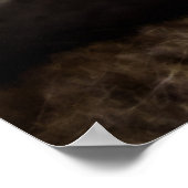 Schattigee pluizige tabby kat poster (Hoek)