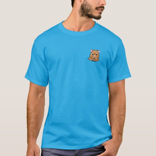 Schattigee Pocket Hamster T-shirt (Voorkant)