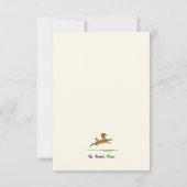 Schattigee Poedel en Folk Art Note Kaart (Achterkant)