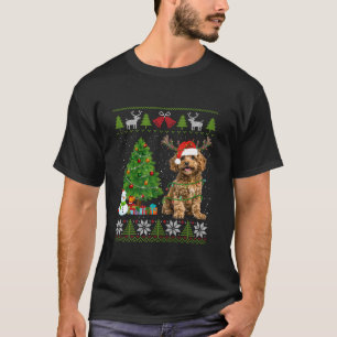 Schattigee Poedel Hond Kerstman Hoed Lelijke Trui T-shirt