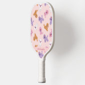 Schattigee Poedel Hondenliefhebber Custom Naam Pickleball Paddle (Links)