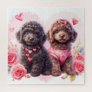 Schattigee poedel Puppies Legpuzzel