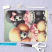 Schattigee poedelillustratie tissuepapier (Craft)