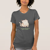 Schattigee poes met slogan T-shirt voor haar (Voorkant)