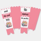 Schattigee poezen Hij stelde de vraag Roze popcorn Bedankdoosjes (Ongevouwen)