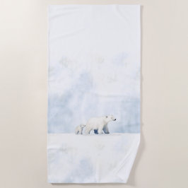 Schattigee polaire beren strandlaken