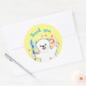 Schattigee Polar beer Artist Dank u Geel Sticker (Envelop)