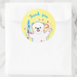 Schattigee Polar beer Artist Dank u Geel Sticker