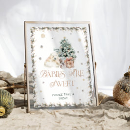 Schattigee Polar Beer Baby's zijn Sweet Take a Tre Poster