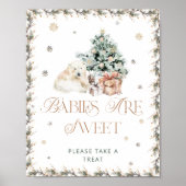 Schattigee Polar Beer Baby's zijn Sweet Take a Tre Poster (Voorkant)