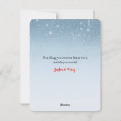 Schattigee Polar Beer Cadeaus & Speelse Boodschap  Feestdagenkaart (Achterkant)