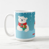 Schattigee Polar Beer Cadeaus & Speelse Boodschap  Koffiemok (Links)