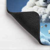 Schattigee Polar beer cub beauty pluizige wolken Muismat (Hoek)