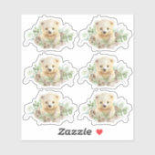 Schattigee Polar Beer Cub Custom-Cut Vinyl Sticker (Vel)